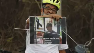 José Batún fue víctima de un accidente en su bicicleta