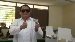 Joaquín Díaz Mena resaltó su optimismo en estas elecciones