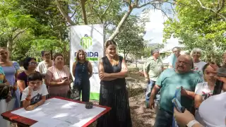 Cecilia Patrón informó que se han intervenido 6 mil metros y se han construido 29 pozos pluviales.
