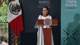 Claudia Sheinbaum prometió ampliar el Tren Maya en Campeche
