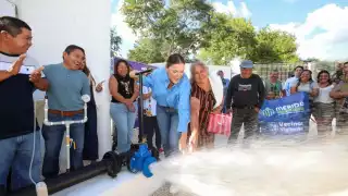 La entrega de obras hidráulicas benefi cia a más de mil personas