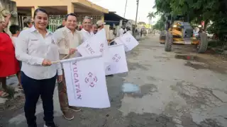 Plan Bienestar para Yucatán llega a Umán con obras de reconstrucción de calles