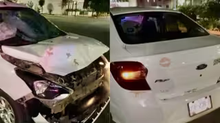 El coche involucrado fue trasladado a un corralón