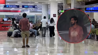 Miguel, de 27 años, lleva tres semanas en el Aeropuerto de Cancún