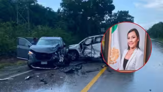 El percance ocurrió el 17 de este mes sobre la vía 307, donde la camioneta en la que viajaba la occisa impactó contra otra unidad con cuatro personas a bordo