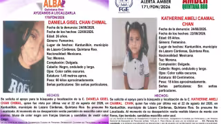 Desaparecen madre e hija de 5 años en Kantunilkín; activan Protocolo Alba y Alerta Amber