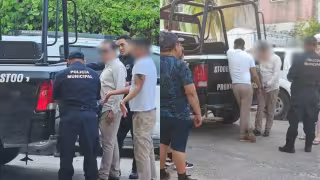 Los dos hombres fueron trasladados a las instalaciones de la Policía Municipal