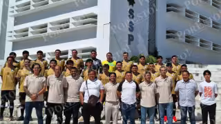 Halcones de la SSP presentaron al equipo que los representarán en la Liga Estatal de Primera Fuerza de Futbol