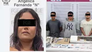 Unos de los detenidos fueron identificados como Juan Carlos “N”, Marco Alí “N”, Pedro Antonio “N” y Angélica Fernanda “N”.