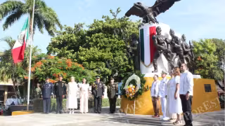 Autoridades militares, estatales y municipales participaron en la ceremonia