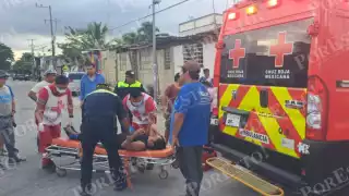 paramédicos de la Cruz Roja Mexicana, brindaron atención prehospitalaria