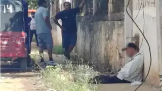 Paramédicos acudieron y tras confirmar que el hombre solo descansaba, se retiraron del sitio