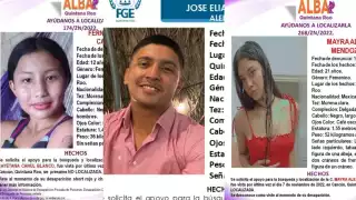 La menor Fernanda Cayetana Canul y  Blanco, José Elías Ordaz Betanzos, Mayra Alejandra Mendoza Ayala siguen desaparecidos