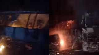 ¡Se salvan 40 pasajeros! Sobrecalentamiento en el motor provocó incendio de un autobús en la carretera federal 307