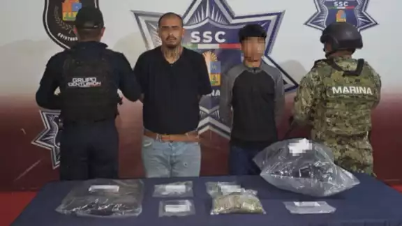 Los detenidos fueron puestos a disposición de la autoridad.