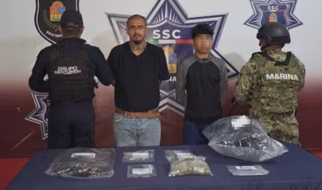 Los detenidos fueron puestos a disposición de la autoridad.