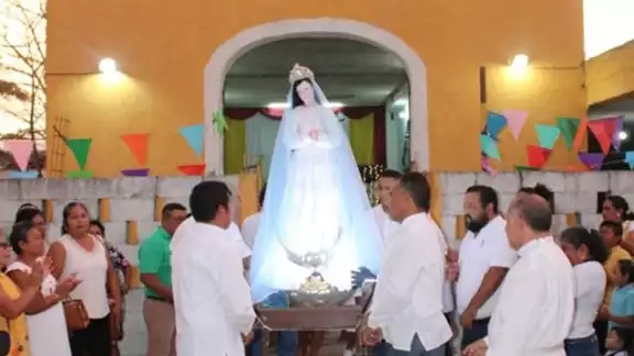 La efigie de la Concepción regresa a la comunidad después de ser llevada a restauración La efigie de la Concepción regresa a la comunidad después de ser llevada a restauración