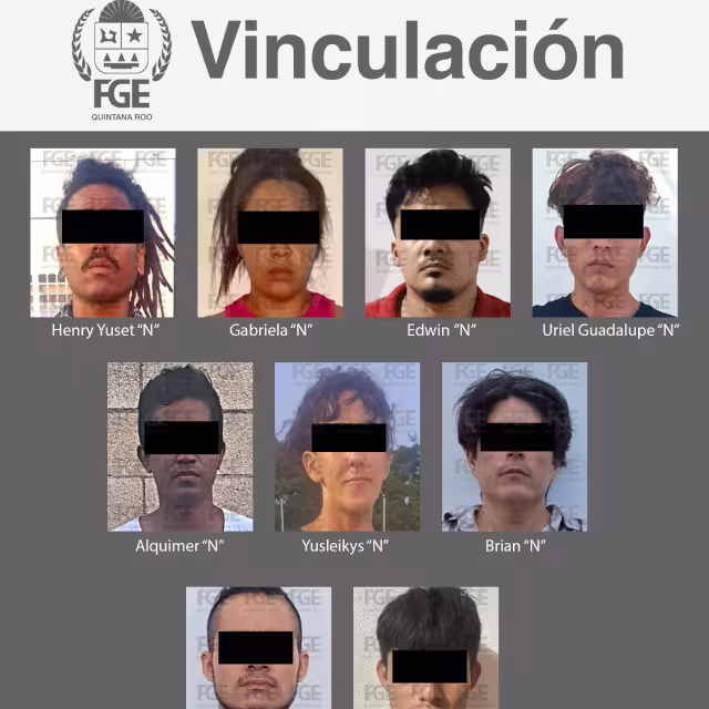 Los nueve imputados fueron presentados por la Fiscalía General del Estado.