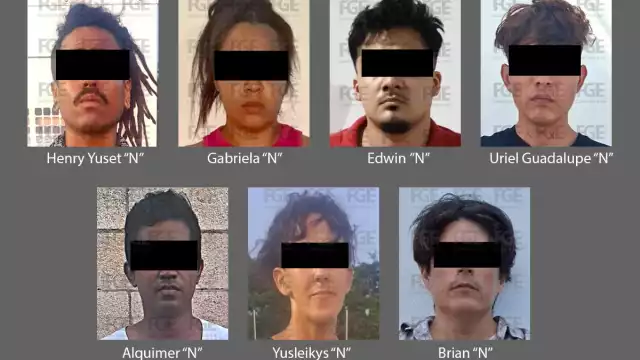 Los nueve imputados fueron presentados por la Fiscalía General del Estado.