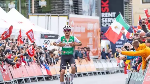 Isaac del Toro fue el mejor ciclista joven del Giro de Italia y ahora campeón de Austria.