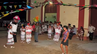 La fiesta patronal en honor a San Bernardo inició en la comunidad maya de Huechil, Hopelchén.