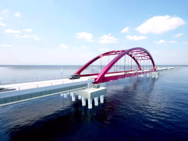 El puente comenzó a construirse en 2022, su inauguración se esperaba para el abril pasado. pero se ha atrasado por modificaciones