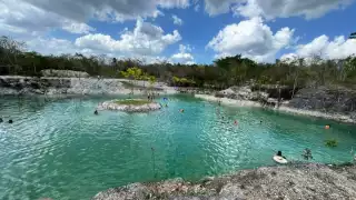 El estanque del parque de San Román se formó naturalmente en una antigua área de extracción de sacab.