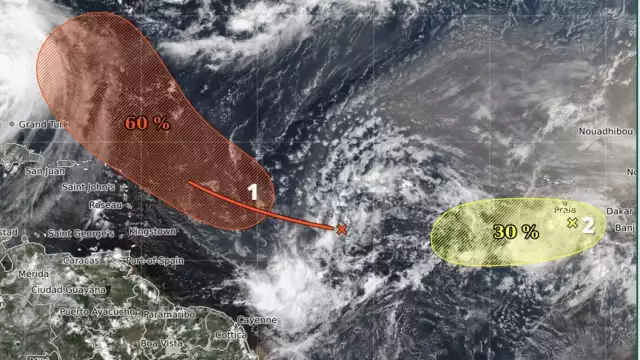 Conagua y el SMN vigilan dos zonas de baja presión en el Atlántico.