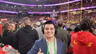 El reportero se encontraba en la cobertura de su tercer SB.