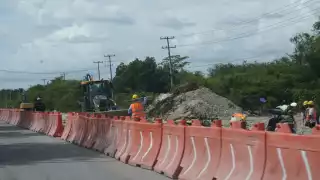 En Campeche, piden manejar con precaución ante reducción de carriles por obra del Tren Ligero