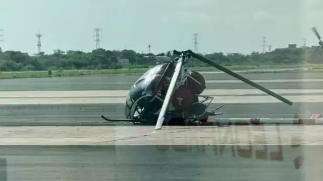 Trascendió el posible desplome de un helicóptero de Avitron Jet en el Aeropuerto Internacional de Ciudad del Carmen.