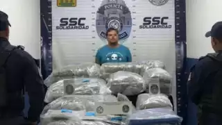 Las autoridades dieron con el sujeto por su inusual circulación en las proximidades del Fraccionamiento Real Ibiza.