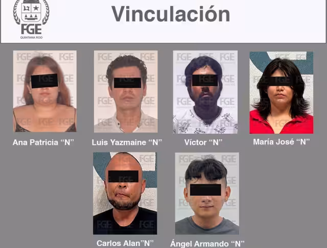 Las detenciones se realizaron en Cancún, Playa del Carmen y Cozumel