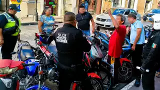 El hombre regresó la motocicleta y narró lo ocurrido