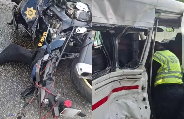 Usuarios del transporte y el policía involucrado terminaron hospitalizados