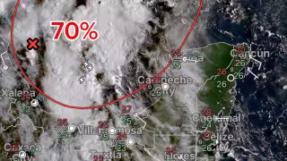 Sube a 70% potencial ciclónico en el Golfo; Campeche espera lluvias muy fuertes