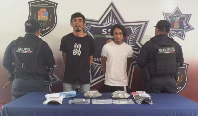 Los detenidos fueron presentados y puestos a disposición de las autoridades.