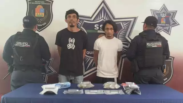 Los detenidos fueron presentados y puestos a disposición de las autoridades.