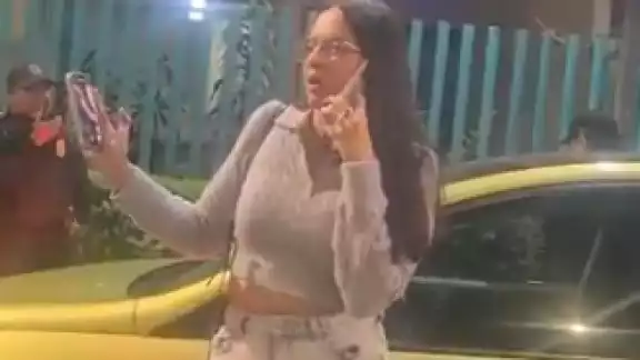 En redes sociales comenzaron a identificar a la mujer como Lady Cerda. En redes sociales comenzaron a identificar a la mujer como Lady Cerda.