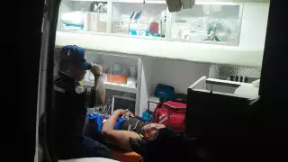 Ante la gravedad del hombre se le trasladó a una clínica en Mérida