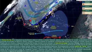 Por frente frío 14 se mantendrán lluvias.