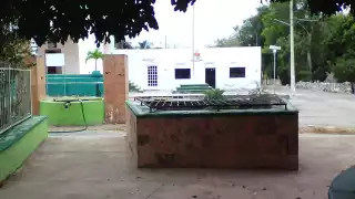 El cenote se ubica en el corazón de la comunidad