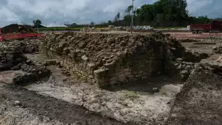 Hallan conjunto habitacional del Siglo 3 en los trabajos del Tren Maya en Quintana Roo