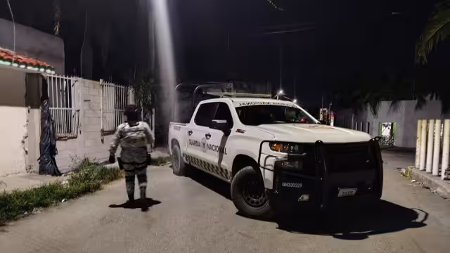 La Guardia Nacional brindó apoyo perimetral y vigilancia durante el operativo.