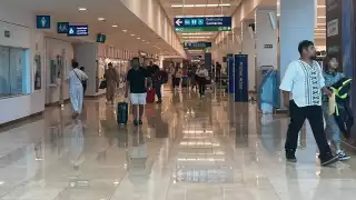 El vuelo de llegada de VivaAerobus 1100 desde la Ciudad de México aterrizó 8:45