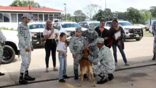 Niño yucateco cumple su sueño de ser elemento de la Guardia Nacional por un día