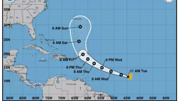 Se forma la tormenta tropical “Jerry” en el Atlántico; sin riesgo para México