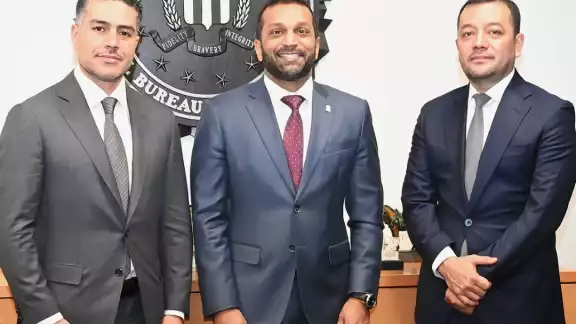 Harfuch se reunió con el nuevo Director del FBI en Washington, D.C. Harfuch se reunió con el nuevo Director del FBI en Washington, D.C.