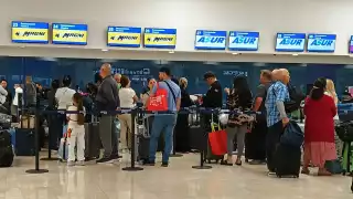Pese al cielo nublado, el aeropuerto de Mérida opera sin vuelos demorados