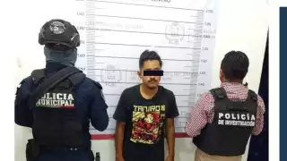El detenido fue identificado como Erick Eduardo “N”, originario de Chiapas